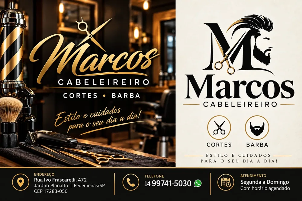 Logotipo Marcos Cabeleireiro